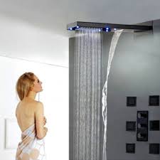 The coolest waterfall shower the air shower head by massimiliano settimelli from webert can be set as a waterfall or as. 5 Best Rain Shower Head Reviews 2021 Ceiling Waterfall Systems