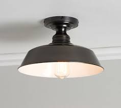 Custom Farmhouse Metal Flush Mount Pottery Barn