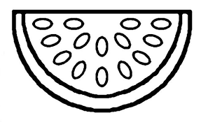 Mooie kleurplaten om te printen en in te kleuren over allerlei onderwerpen en thema's. Kleurplaat Meloen Fruit Coloring Pages Watermelon Fruit Watermelon Printable