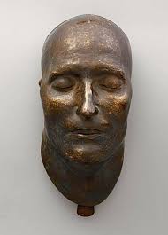 DEATH MASK OF NAPOLEON I (funerary mask), 1833 Death mask of Napoleon I in  bronze, proof made from the imprint taken 40 hours after the death of the  Emperor, May 7, 1821.