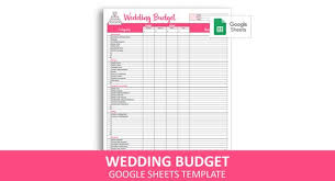 There are two schedules for the actual day wedding program, one for lunch and the other for dinner. Easy Wedding Budget Google Sheets Template Wedding Budget Etsy