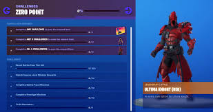 Complete your fortnite season 10 (x) missions and prestige missions! Fortnite Season X 10 Zero Point Challenges Level Headed Road Trip And Rumble Royale Missions Challenges Live Fortnite Insider