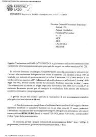 La regione lazio, nonostante i ritardi generali riguardo le forniture, continua la campagna vaccinale contro il coronavirus. Regione Lazio Importanti Novita Per La Vaccinazione Del Caregiver Principale Delle Persone Con Esenzione C02 E C05 Angsa Lazio Onlus