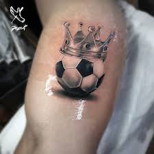 See more ideas about soccer tattoos, tattoos, football tattoo. Football And Crown Tattoo Soccer Tattoos Football Tattoo Tattoos For Guys