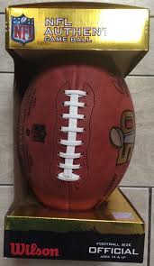 Super bowl xxxvi wilson official game football. Nib Wilson Nfl Leather Official Game Ball The Duke Authentic Made In Usa New Wilson Football Ball Football Sizes Nfl