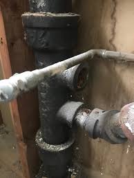 How Should I Connect Pvc Plumbing For Two Sinks To Old Cast Iron Stack With Two Threaded Tees Home Improvement Stack Exchange