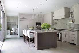 Especially if some family members or guests have. Brown Wash Kitchen Island With White Linen Low Back Barstools Transitional Bathroom