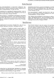 We did not find results for: Operating On The Frontier Memoirs Of A Pioneer Canadian Neurosurgeon 1995 By Dr Frank Turnbull Published By Harbor Publishing 301 Pages C30 00 Canadian Journal Of Neurological Sciences Cambridge Core