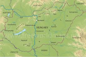 Physical map of hungary showing major cities, terrain, national parks, rivers, and budapest is the capital city. Hungary Physical Map