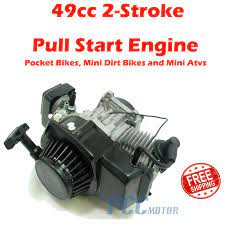 49cc 2 Stroke Engine Motor Pull Start Pocket Mini Dirt Bike Scooter Atv En02 Walmart Com