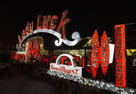 Neon museum las vegas wedding photo. The Neon Museum S Brilliant Makes Classic Signs Shine Again Las Vegas Weekly