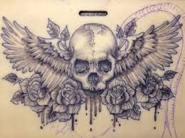 Schadel Flugel Tatowieren Knallhart Realistisch Chest Piece Tattoos Chest Tattoos For Women Skull Rose Tattoos