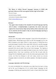 For additional technical assistance please navigate to support.gcu.edu. Pdf The Status Of Isizulu Second Language Learning In Ukzn With Particular Reference To The Case Against Durban High School 2oo8