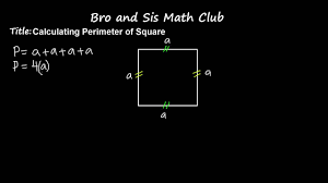 See full list on wikihow.com 6th Grade Math Calculating Perimeter Of Square Youtube