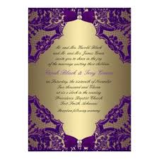 Purple And Gold Wedding Invitation Zazzle Com Purple And Silver Wedding Purple And Gold Wedding Gold Wedding Invitations