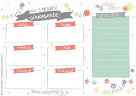 Menu De La Semaine Vierge Planning Hebdo De Repas Semainier A Imprimer Planning Menu Semaine Planning Menu Menu Semaine