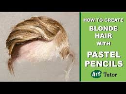 How To Create Blonde Hair With Pastel Pencils Art Tutor Pastel Pencils Hair Painting Blonde Hair Paint