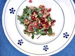 This herb is also known by other names, such as pigweed, little hogweed, verdolaga. Purslane Salad With Pomegranate Fig Walnut And Quince A Taste For Travel