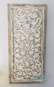 Rustic Tuscan Shabby Chic White Washed Carved Wood Wall Art Panel Plaque Home Decor Carved Wood Wall Art Wood Wall Art Wood Wall Art Diy