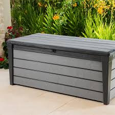 Find Keter 454l Brushwood Outdoor Storage Box At Bunnings Warehouse Visit Your Local Store For The Plastic Garden Storage Box Garden Storage Patio Storage Box