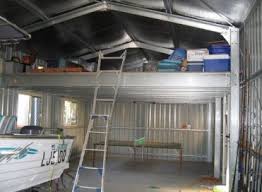 Photo Gallery Shed Interior Shed Mezzanine Ideas Steel Sheds