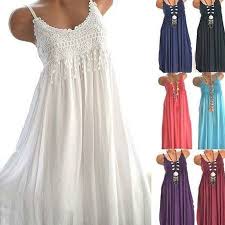 Just For Kix Women Casual Printing Sleeveless Sun Dress Floral Printed Tunic Dress Walmart Com In 2020 Lace Summer Dresses Womens Midi Dresses Comfortable Maxi Dresses