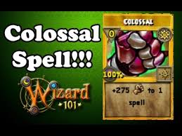 Wizard101 How To Get The Colossal Spell Youtube