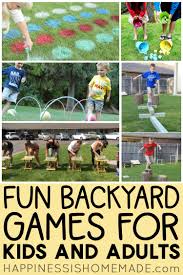 Some of these take regular indoor games, like yahtzee. 20 Fun Backyard Games For Kids Adults Happiness Is Homemade