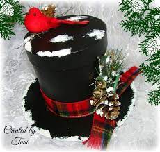 How To Create A Frosty The Snowman Top Hat Gift Box Christmas Crafts Homemade Christmas Xmas Crafts