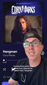 Country Rock artist Cory Marks has a new track out called ‘Hangman’ as well  as a new album ‘Sorry For Nothing Vol. 2’ set for release