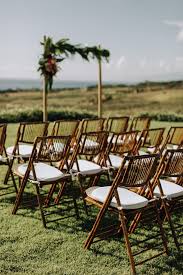 Colorful Eco Friendly Maui Wedding At Punakea Palms Junebug Weddings Bamboo Chair Maui Weddings Outdoor Wedding
