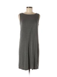 details about kenar women gray casual dress m