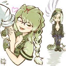 お気に入りの飼育員へのアピールが露骨でイラつくイリエワニ姐さん イリエワニ フレンズ 漫画イラスト