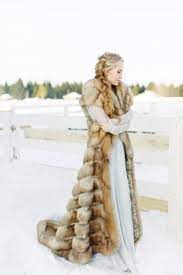 20 Chic And Cozy Fur Wedding Ideas Viking Wedding Dress Pagan Wedding Dresses Wedding Fur