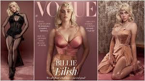 Billie eilish is known for wearing baggier clothes—something she's said she does on purpose to keep the focus off of her body. Transformation Alert Billie Eilish Swaps Baggy Clothes With Sexy Corsets Bodysuits Latex Gloves And Stockings For British Vogue Check Out Glamorous Magazine Photoshoot Pics Fresh Headline