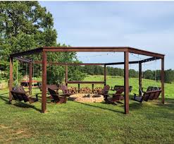 Build an amazing diy pergola and firepit with swings. Remodelaholic Tutorial Build An Amazing Diy Fire Pit Pergola For Swings