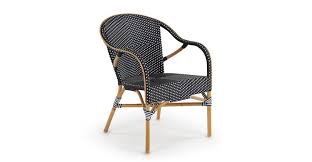 Toulouse Black White Dining Chair Dining Chairs Modern Mid Century And Scandin In 2020 Modern Outdoor Dining Chairs Wicker Dining Armchair Outdoor Dining Chairs