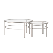How to build a coffee table. Amazon Com Henn Hart Coffee Table One Size Satin Nickel Finish Furniture Decor