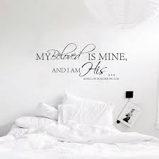 The simple stencil has hundreds of romantic sayings for walls! Free Shipping Master Bedroom Wall Decal My Beloved Is Mine Wall Quote Bedroom Vinyl Wall Decals Wedding Love Romantic Wedding Artwork Decal Paper For Inkjet Printersdecal Printing Aliexpress