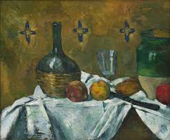 With still life with compotier begins the series of great still lifes of cézanne's middle and late periods. Still Life Flask Glass And Jug The Guggenheim Museums And Foundation