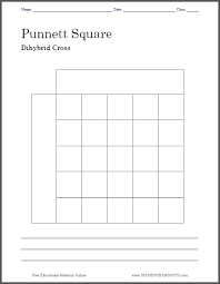Punnett Square Dihybrid Cross Worksheet Student Handouts Dihybrid Cross Worksheet Dihybrid Cross Biology Worksheet