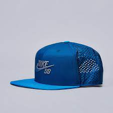 Nike Sb Performance Trucker Snapback Cap Light Blue Lacquer Blue Force Gorras Planas Gorras Gorra