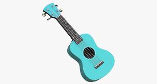 Cartoon Ukulele 3d Model Blue drum set illustration, ukulele musical instruments drums rock and roll, drums, drum, acoustic guitar png. cartoon ukulele