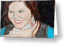 Alyssa Smiles Greeting Card by Kevin Callahan