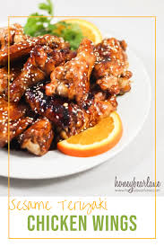 Sesame Teriyaki Chicken Wings Honeybear Lane Recipe Easy Chicken Recipes Healthy Chicken Recipes Healthy Chicken Recipes Easy