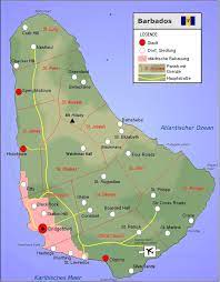 Find out more with this detailed interactive online map of christchurch provided by google maps. Landkarte Barbados Touristische Karte Weltkarte Com Karten Und Stadtplane Der Welt