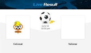 Para el directorio es fundamental seguir creciendo como f�tbol chileno en su conjunto, en todas las �reas y muy en especial en la contribuci�n que. Football Cobresal 3 0 Vallenar Result And Match Statistics Online Live Result July 9 2019