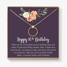 Birthday Wishes For 10 Year Old Daughter From Mom 10th Birthday Gift For Girls Birthday Present For Ten Year Etsy In 2020 Birthday Gifts For Girls Special Birthday Wishes Birthday Gifts For Teens