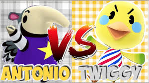 With her bright, yellow feathers and bubbly personality, you can't miss her! Antonio Vs Twiggy Animal Crossing New Horizons Let S Play Ep 13 5 Youtube