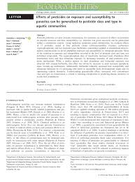Compare two subjects in the body section of your paper. Pdf Effects Of Pesticides On Exposure And Susceptibility To Parasites Can Be Generalised To Pesticide Class And Type In Aquatic Communities